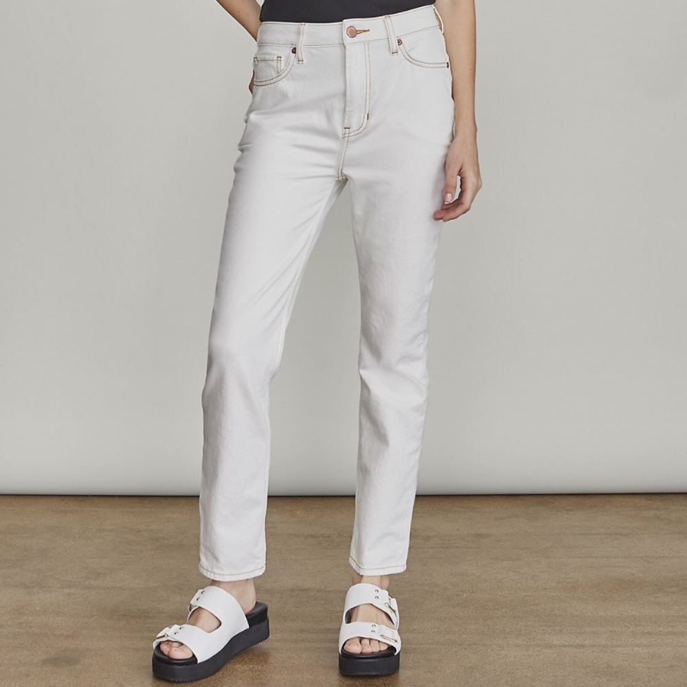 Elizabeth and James High Rise Straight Jeans